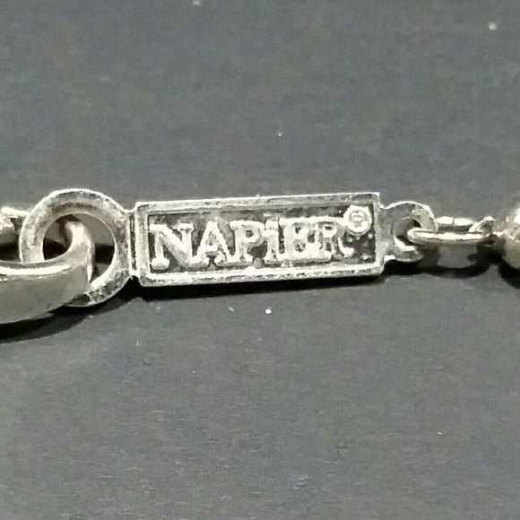 15.5 Inch Silver Beaded Bracelet by Napier - Picture 3 of 3